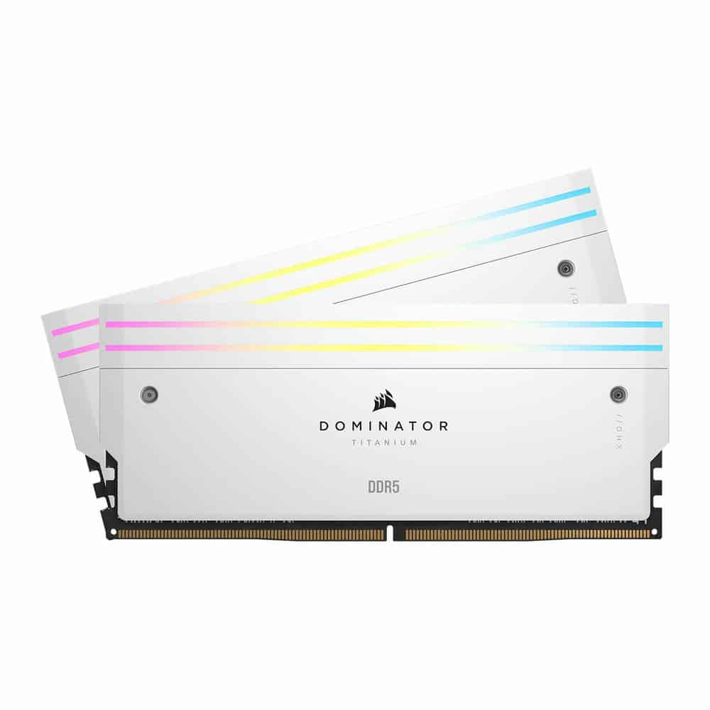 (image for) Corsair DOMINATOR Titanium RGB White 64GB 6600MHz DDR5 Memory Kit